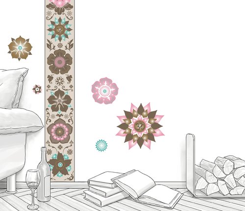 Blumig - Wandsticker mit Blumenmotive aus der Serie Erfurt designed by anna wand Blumig - Wandsticker mit Blumenmotive aus der Serie Erfurt designed by anna wand